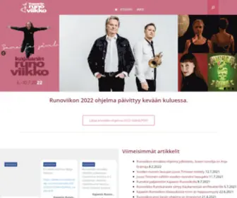 Runoviikko.fi(KAJAANIN RUNOVIIKKO 4) Screenshot