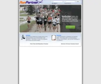Runpartner.com(Online running log) Screenshot