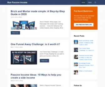 Runpassiveincome.com(Marketing Funnels Made Easy) Screenshot