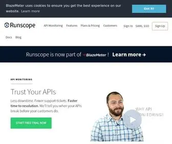 Runscope.com(API Monitoring) Screenshot