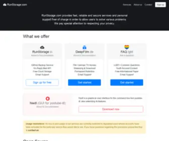 Runstorage.com(RunStorage) Screenshot