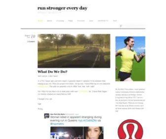 Runstrongereveryday.com(RunStrongerEveryday) Screenshot