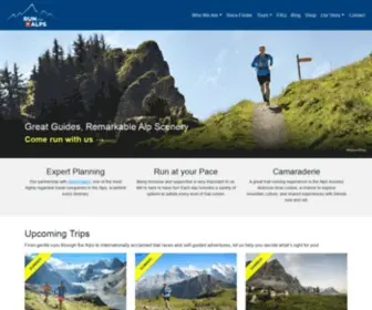 Runthealps.com(Run the Alps) Screenshot