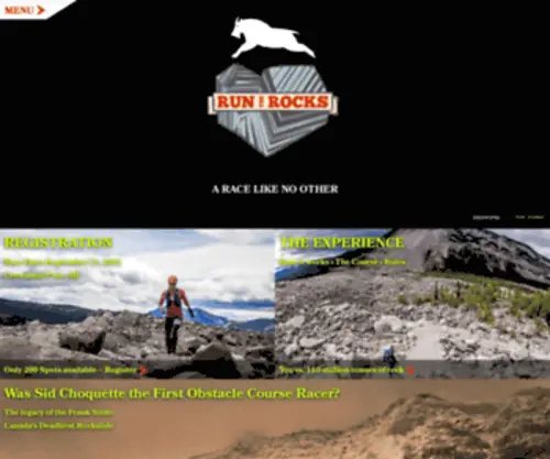 Runtherocks.ca(Race Home) Screenshot