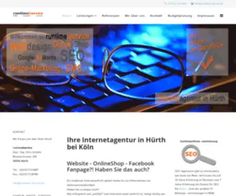 Runtime-Service.de(Internetagentur in Hürth bei Köln) Screenshot