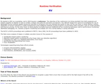 Runtime-Verification.org(Runtime Verification) Screenshot