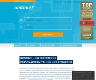 Runtimeservices.de(Startseite) Screenshot