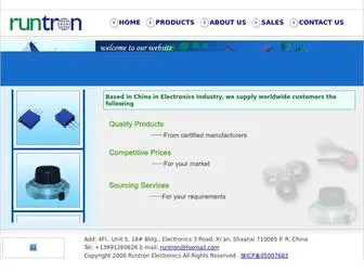 Runtron.com(RUNTRON ELECTRONICS CO) Screenshot