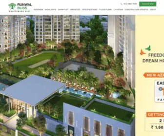 Runwalbliss.com(Real Estate Developers in Mumbai) Screenshot
