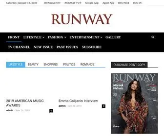 Runwaylive.com(RUNWAY ® MAGAZINE OFFICIAL) Screenshot