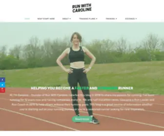 Runwithcaroline.com(Run With Caroline) Screenshot