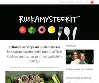 Ruokamysteerit.fi(Sisältää paljon energiaa) Screenshot