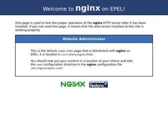 Ruouvangacb.com(Test Page for the Nginx HTTP Server on EPEL) Screenshot