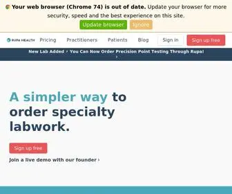 Rupahealth.com(Rupa Health) Screenshot