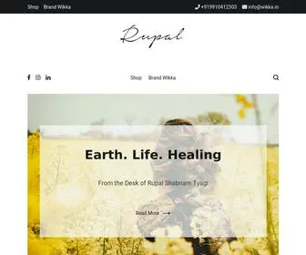 Rupalshabnamtyagi.com(Earth. Life. Healing by Rupal Shabnam Tyagi) Screenshot