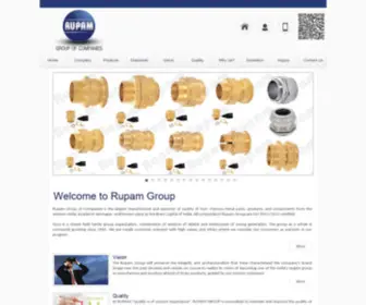 RupamGroup.org(Rupam Group Of Companies Manufacturers and Exporters All Brass Products India Gujarat Jamnagar) Screenshot