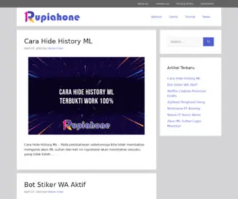 Rupiahone.co.id(Situs Berita Teknologi Terupdate) Screenshot