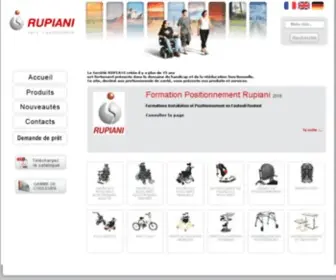 Rupiani.fr(Fabricant de matériel médical) Screenshot