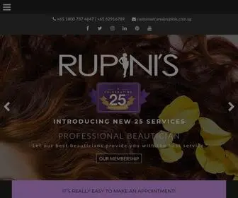 Rupinis.com(Beauty Parlour In Singapore) Screenshot