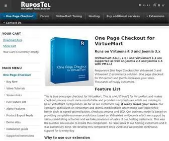 Rupostel.com(One Page Checkout for VirtueMart) Screenshot