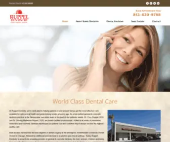 Ruppeldentistry.com(General & Cosmetic Dentist in Tampa) Screenshot