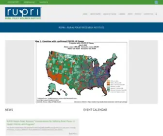 Rupri.org(Rural Policy Research Institute) Screenshot