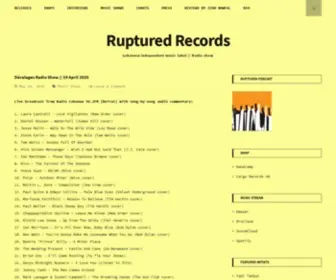 Rupturedonline.com(Lebanese independent music label // Promoter // Radio show) Screenshot