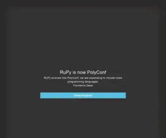 Rupy.eu(Python, Ruby & JavaScript Conference) Screenshot