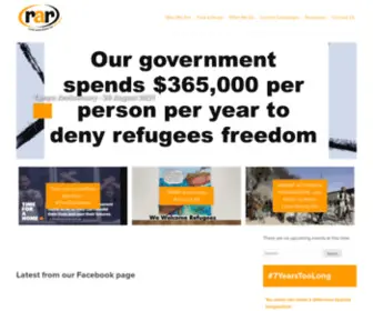 Ruralaustraliansforrefugees.org.au(Rural Australians for Refugees) Screenshot