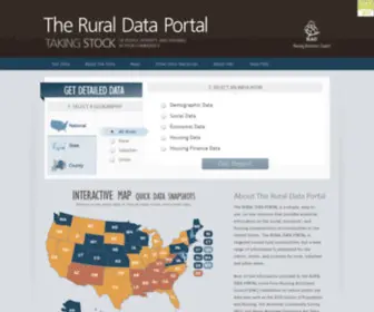 Ruraldataportal.org(The Rural Data Portal) Screenshot