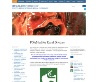 Ruraldoctors.net(Rural Doctors are a disparate bunch. Whilst I reckon that rural medicine) Screenshot