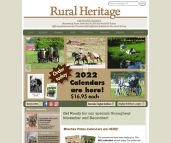 Ruralheritage.com(Rural Heritage Home) Screenshot