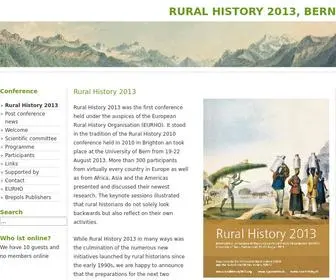 Ruralhistory2013.org(Ruralhistory 2013) Screenshot