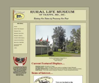 Rurallifemuseum.org("The Rural Life Museum of Trappe Md) Screenshot