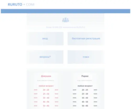 Ruruto.com.ua(знакомства в России) Screenshot