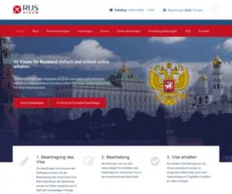 Rus-Visum.de(Russland Visum direkt beantragen) Screenshot
