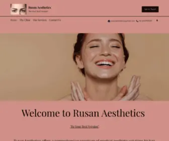 Rusanaesthetics.com(Rusan Aesthetics) Screenshot