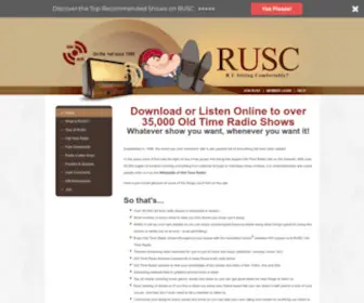 Rusc.com(RUSC Old Time Radio) Screenshot