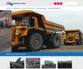 Ruscoal.com(Russian Coal) Screenshot