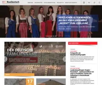 Rusdeutsch.eu(Informationsportal der Russlanddeutschen) Screenshot