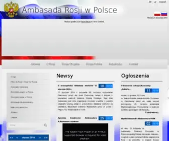 Rusemb.pl(Ambasada rosji) Screenshot