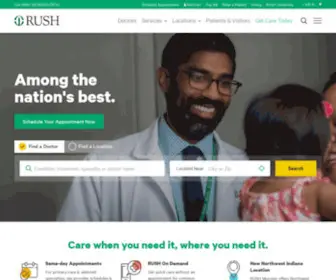 Rush.edu(A Top US & Chicago Hospital System) Screenshot