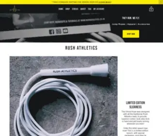 Rushathletics.co.uk(The home of jump rope fitness & lifestyle. Rush Athletics) Screenshot