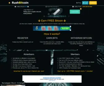 Rushbitcoin.com(Promote or Earn) Screenshot