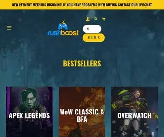 Rushboost.com(WoW, Apex, Overwatch, WoW Classic) Screenshot