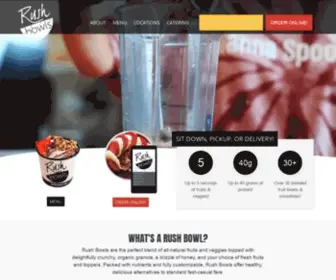Rushbowls.com(Rush Bowls) Screenshot