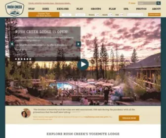 Rushcreeklodge.com(Rush Creek's Yosemite Lodge) Screenshot