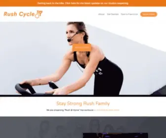 Rushcycle.com(Spin Class & Indoor Cycling) Screenshot
