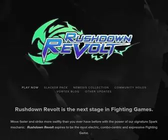 Rushdownrevolt.com(Rushdown Revolt) Screenshot