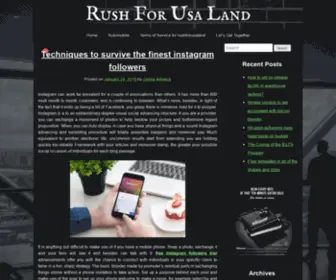 Rushforusaland.com(Rushforusaland) Screenshot